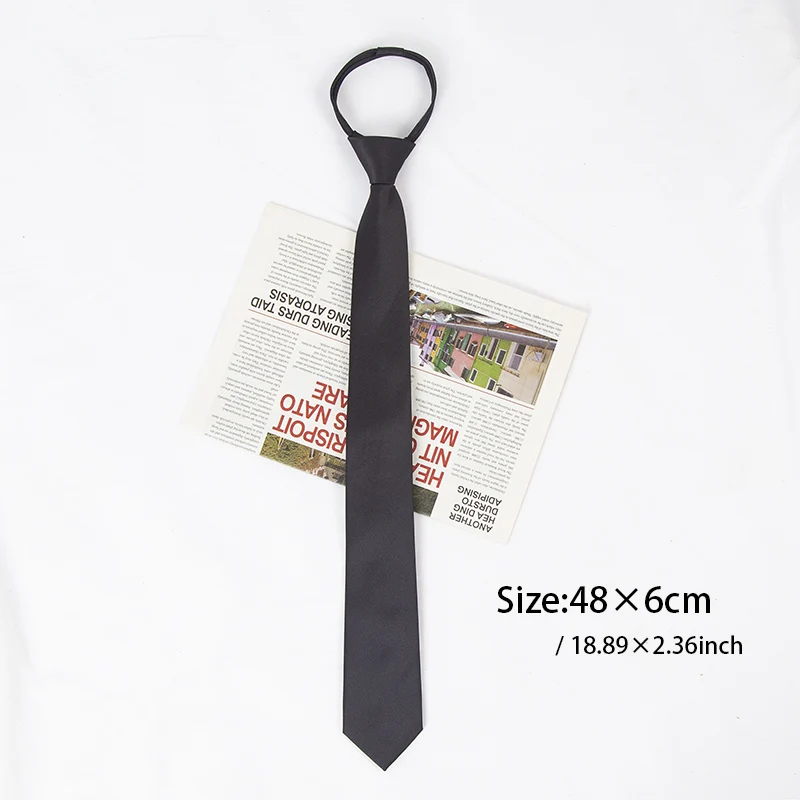 Unisex Black Simple Clip on Ti - Skinny Tie Men recensie en prijs