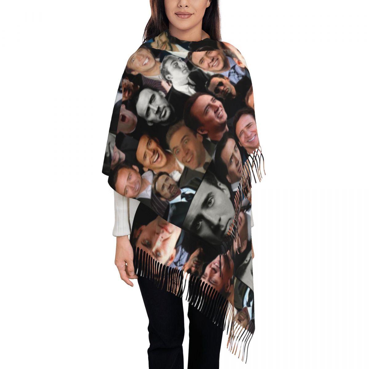 Nicolas Cage Colllage Shawl Wr - Pashmina Wrap Large recensie en prijs