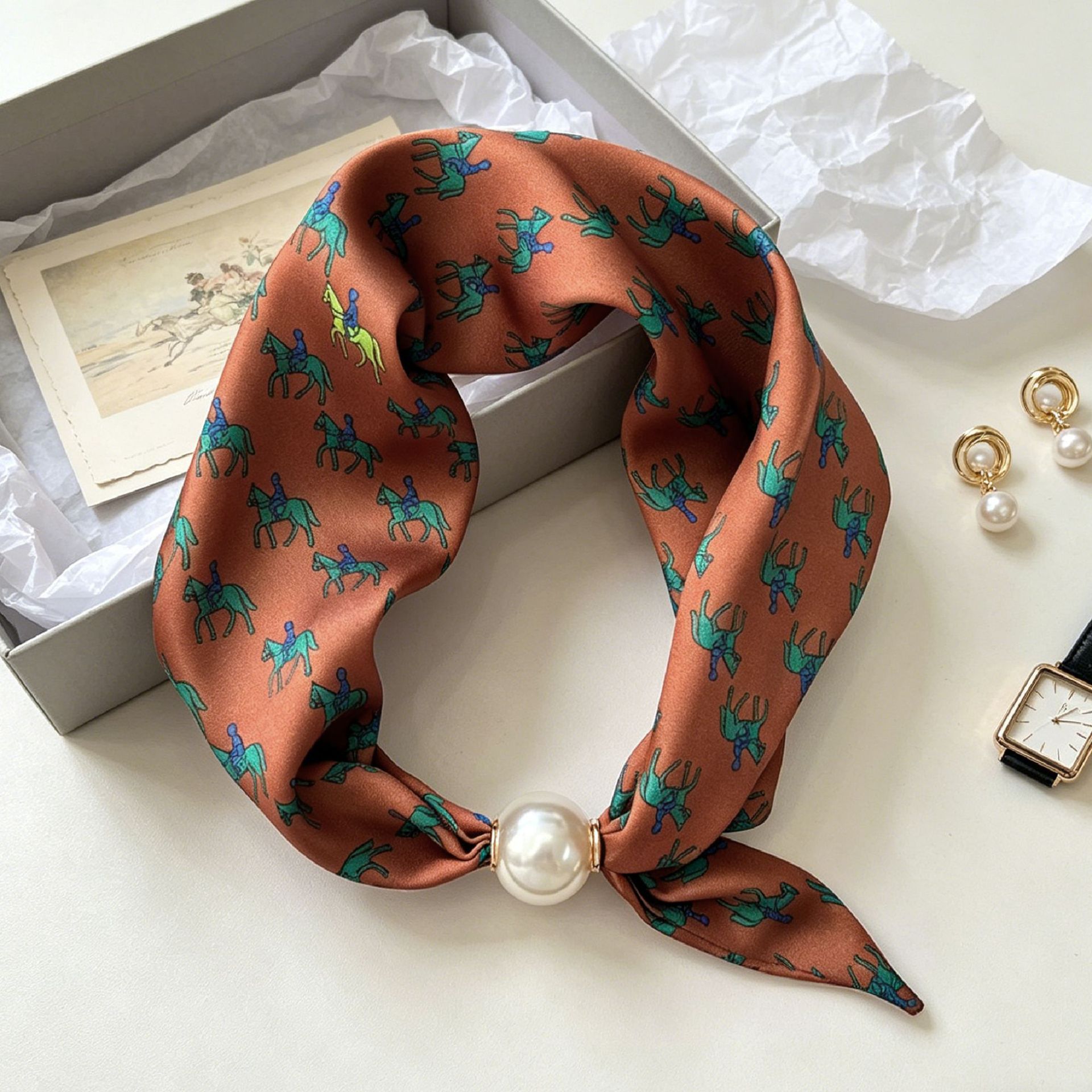 Luxury Knight Pearl Magnetic S - Ascot Neck Scarf recensie en prijs