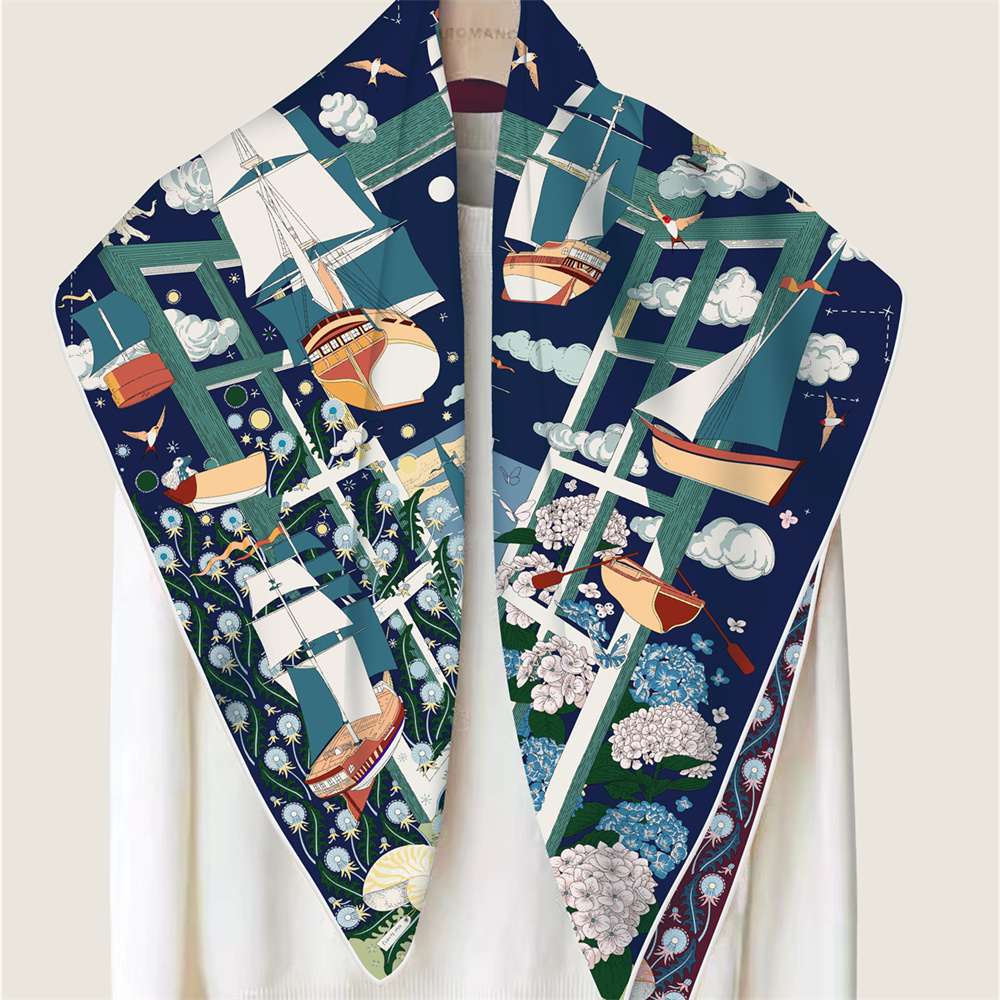 90CM Brand Silk Scarves Wraps  - Scarf Silk Square recensie en prijs