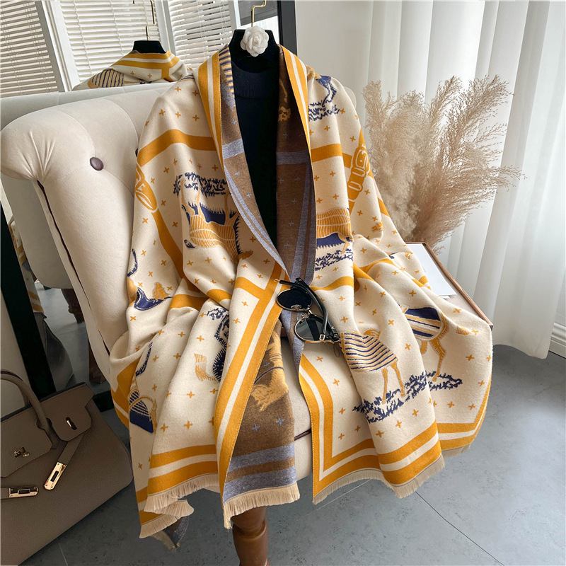Luxury Horse Print Thick Cashm - Woven Scarf Blanket recensie en prijs