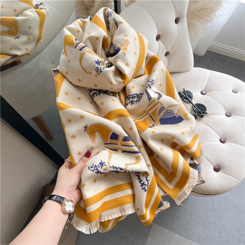 Luxury Horse Print Thick Cashm - Woven Scarf Blanket recensie en prijs