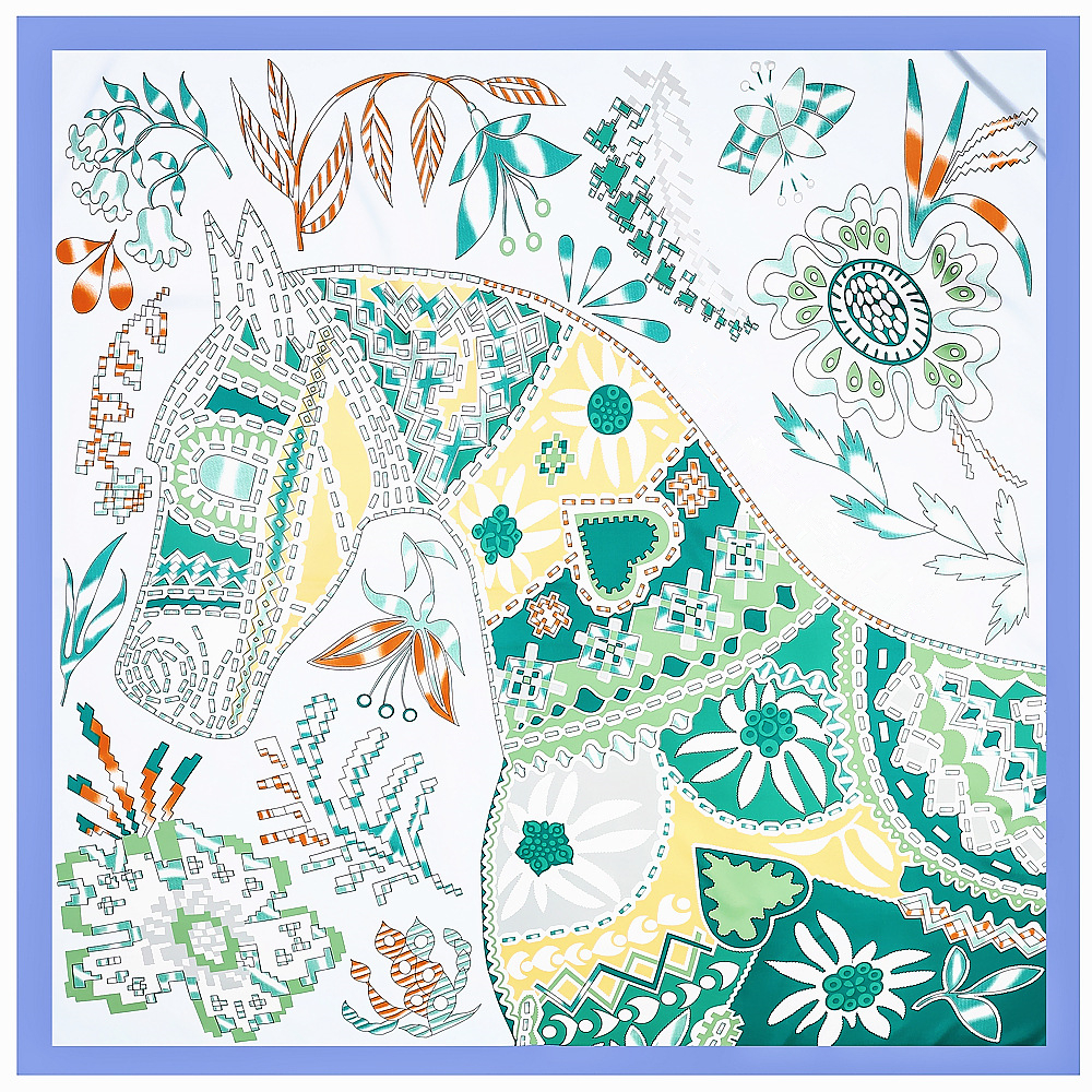 130cm Brand Women Scarves Desi - Scarf Silk Square recensie en prijs