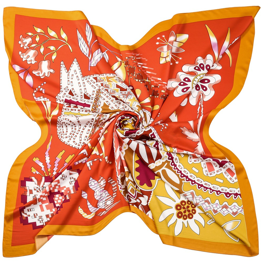 130cm Brand Women Scarves Desi - Scarf Silk Square recensie en prijs