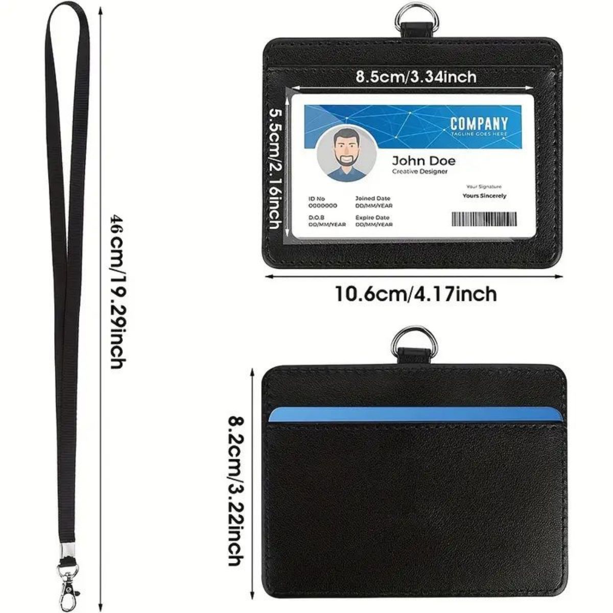 1 pc Horizontal ID badge holde - Lanyard Badge Holder recensie en prijs