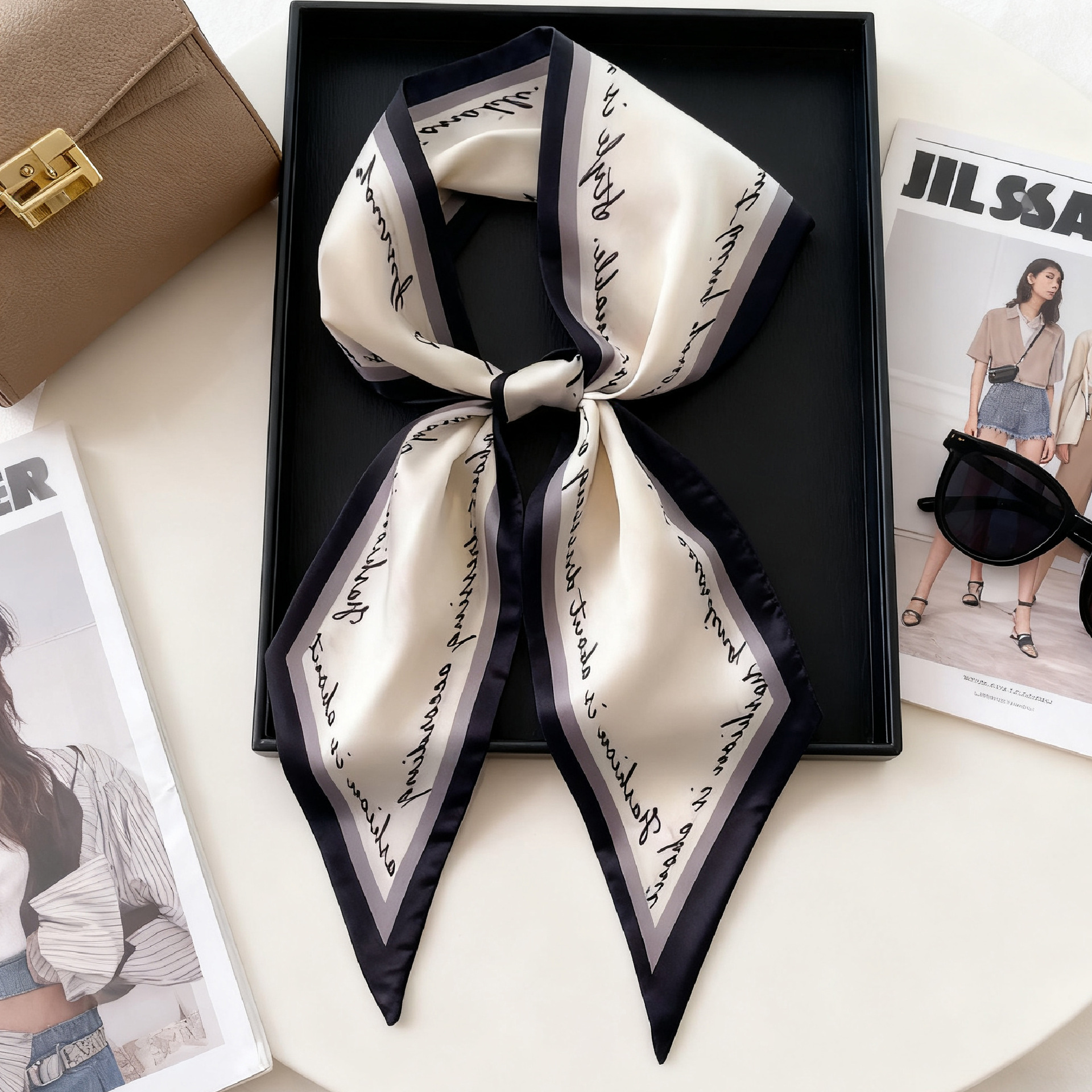Luxury Long Neckerchief Skinny - Ascot Neck Scarf recensie en prijs