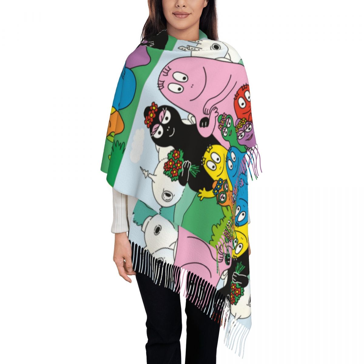 Les Barbapapa Family Shawls Wr - Pashmina Wrap Large recensie en prijs