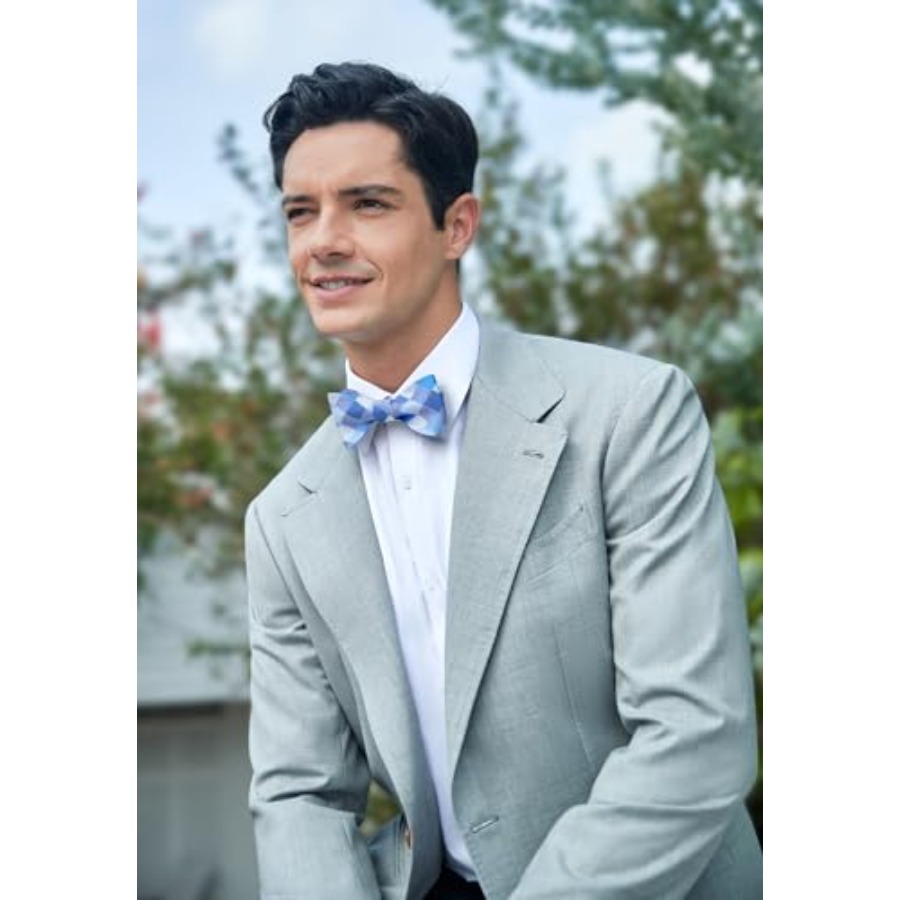 Bow Ties for Men Check Plaid S - Handkerchief Cotton Men recensie en prijs