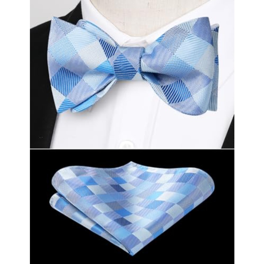 Bow Ties for Men Check Plaid S - Handkerchief Cotton Men recensie en prijs