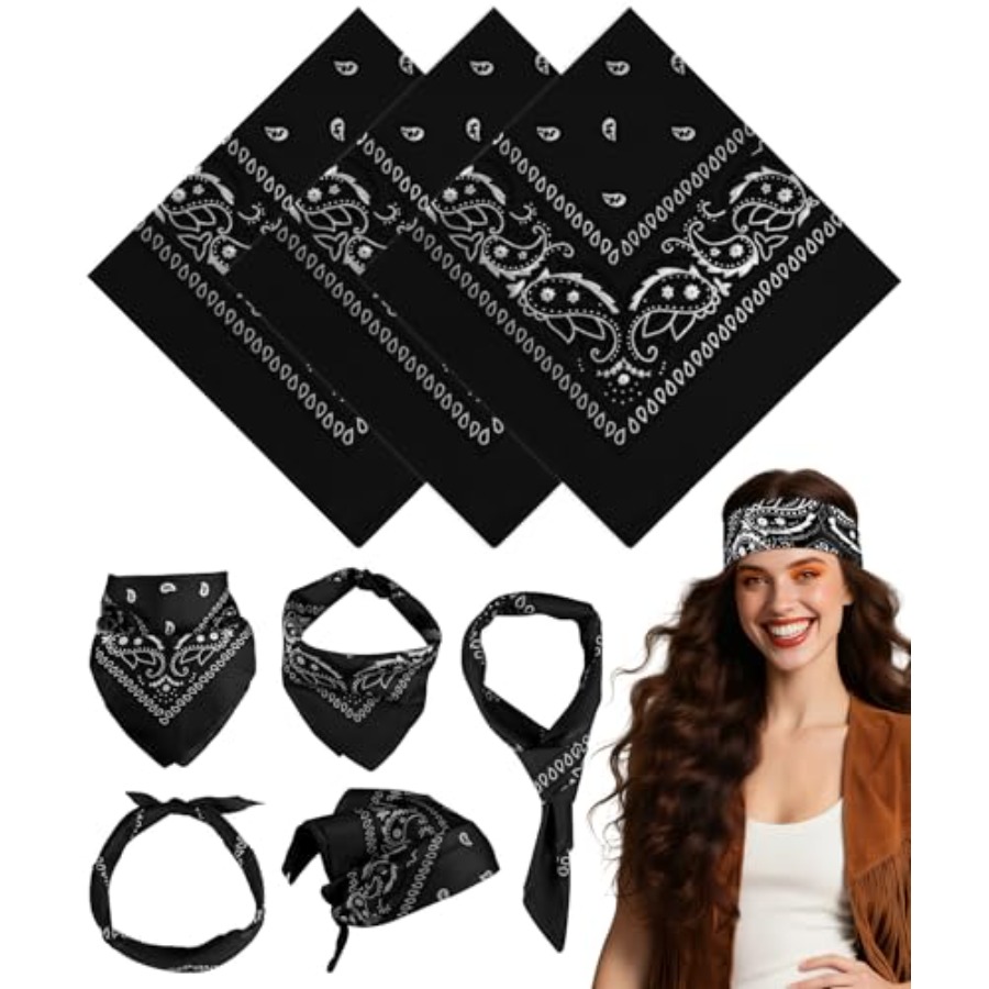 3/6/ Pack Bandanas for Women M - Handkerchief Cotton Men recensie en prijs