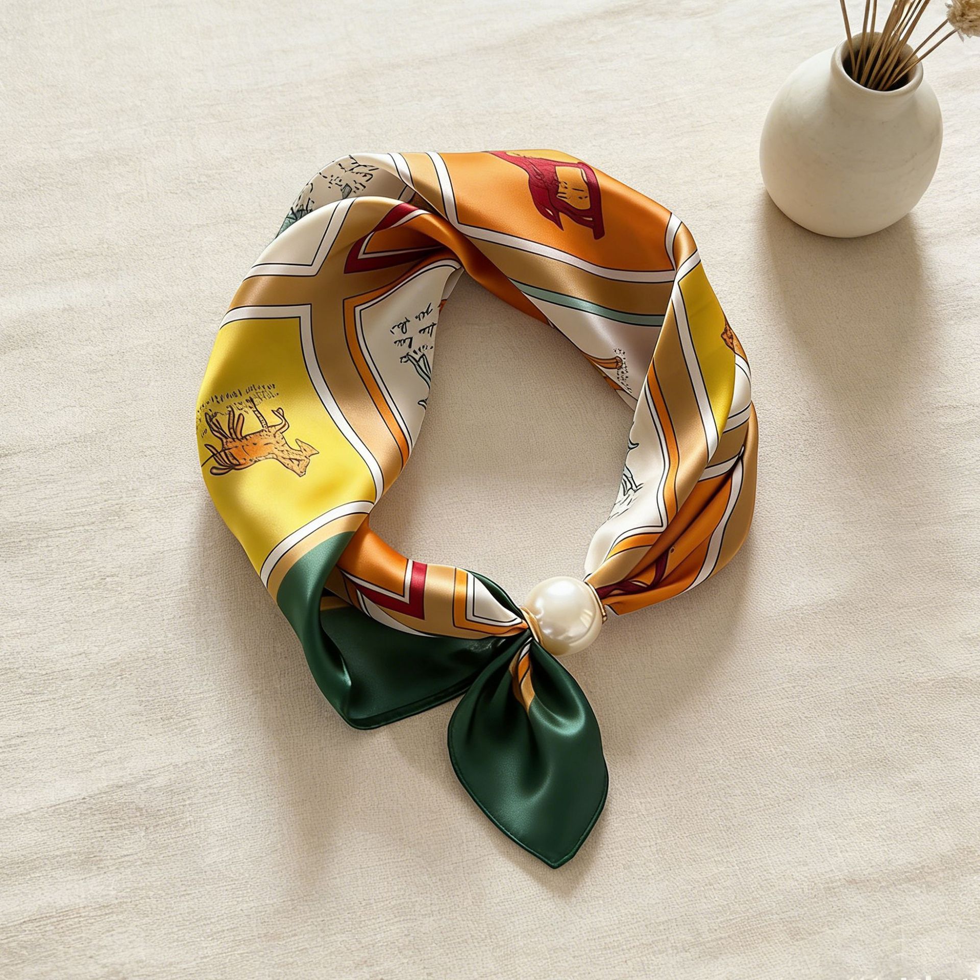 Scarf Chain Silk Lazy Magnetic - Ascot Neck Scarf recensie en prijs
