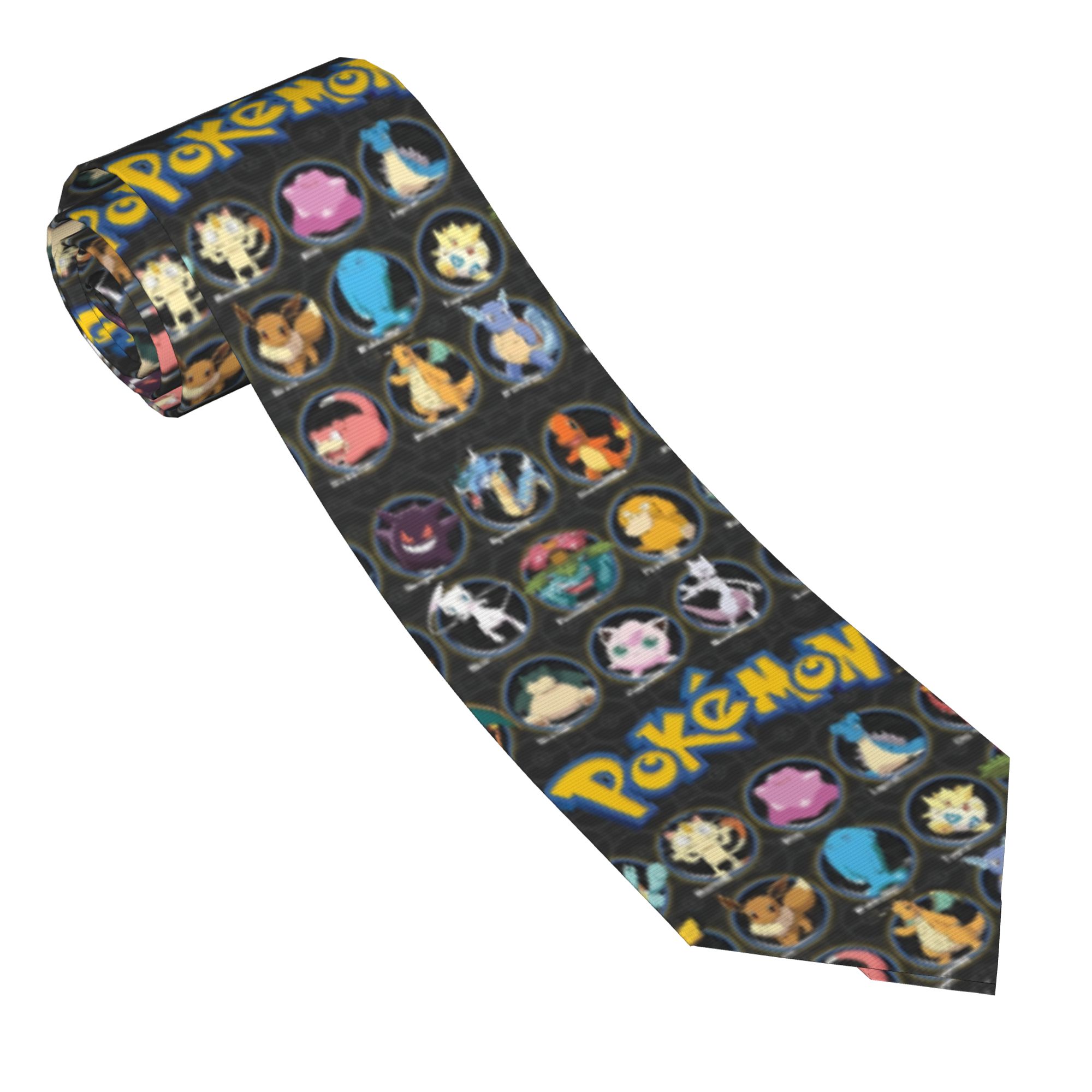 Cartoon Pokemon Characters Nec - Skinny Tie Men recensie en prijs