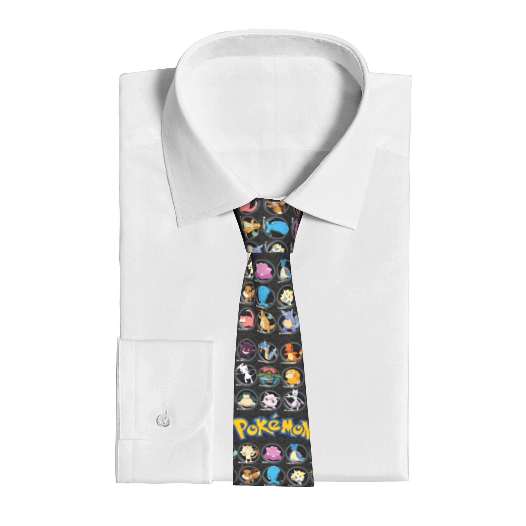 Cartoon Pokemon Characters Nec - Skinny Tie Men recensie en prijs