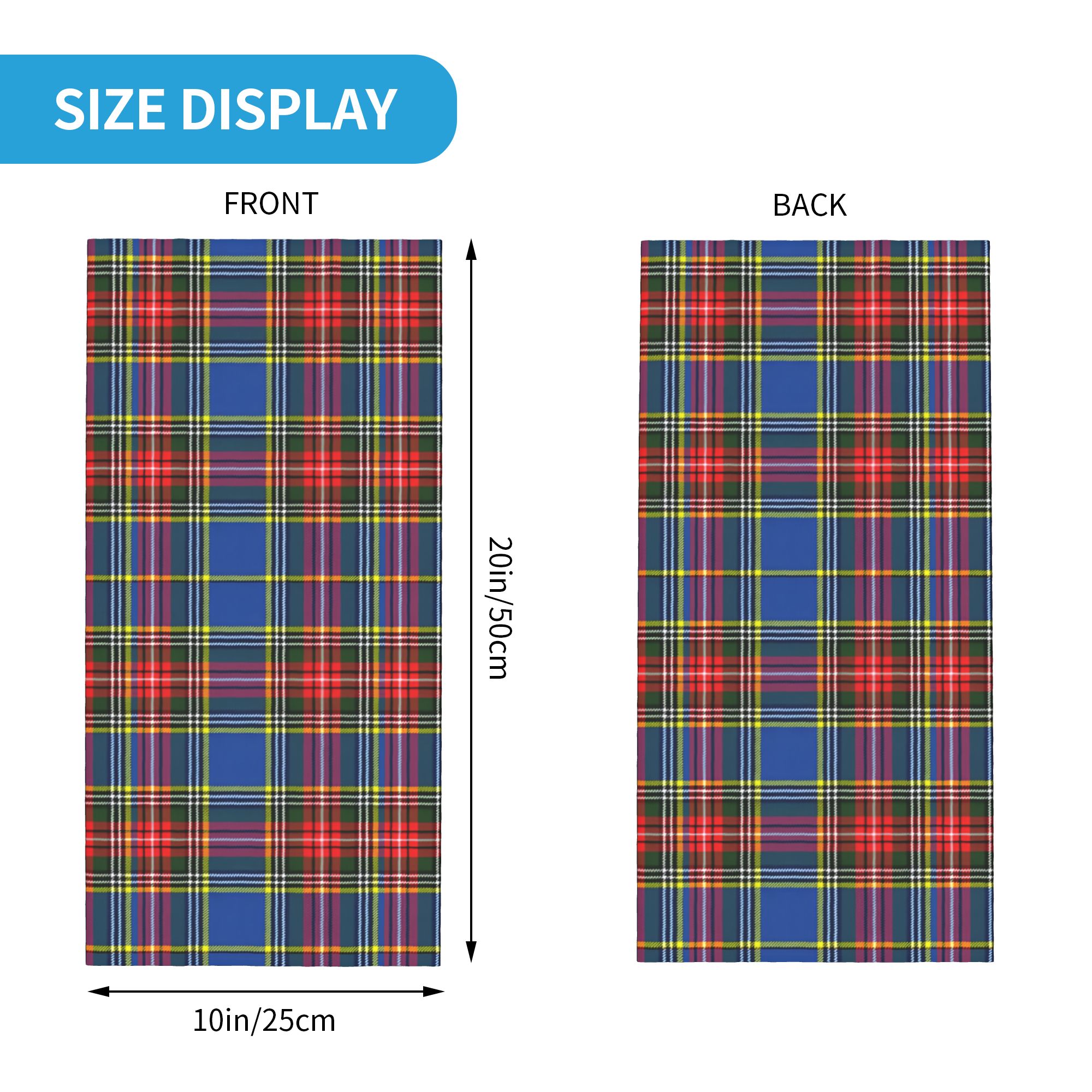 Custom Royal Tartan Plaid Wint - Neck Warmer Tube recensie en prijs
