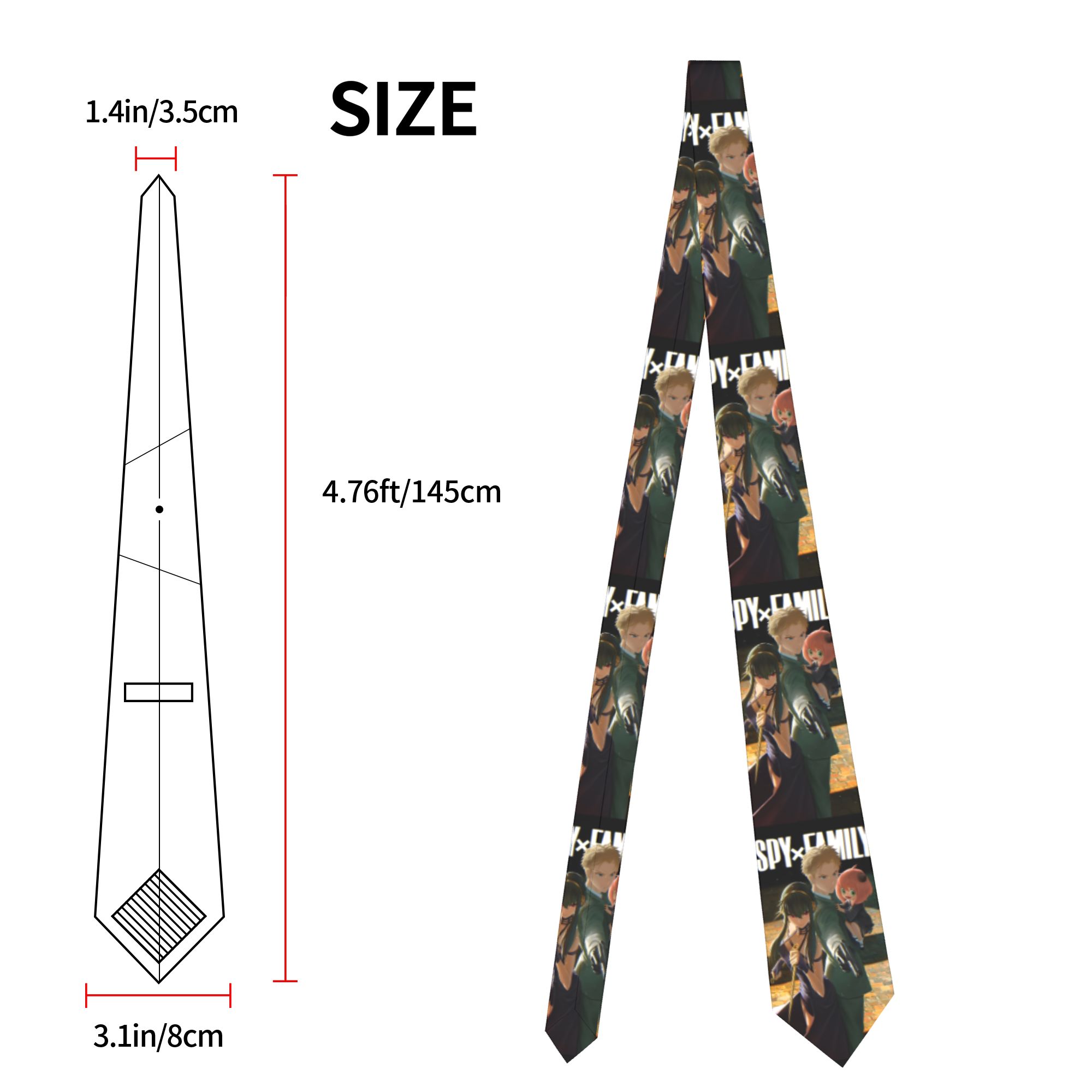 Spy X Family Necktie Unisex Sk - Skinny Tie Men recensie en prijs