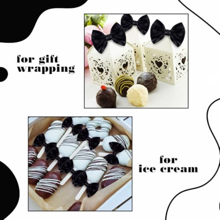 Black 48 Pcs 3.5 Inch Bows wit - Bow Tie Pre Tied recensie en prijs