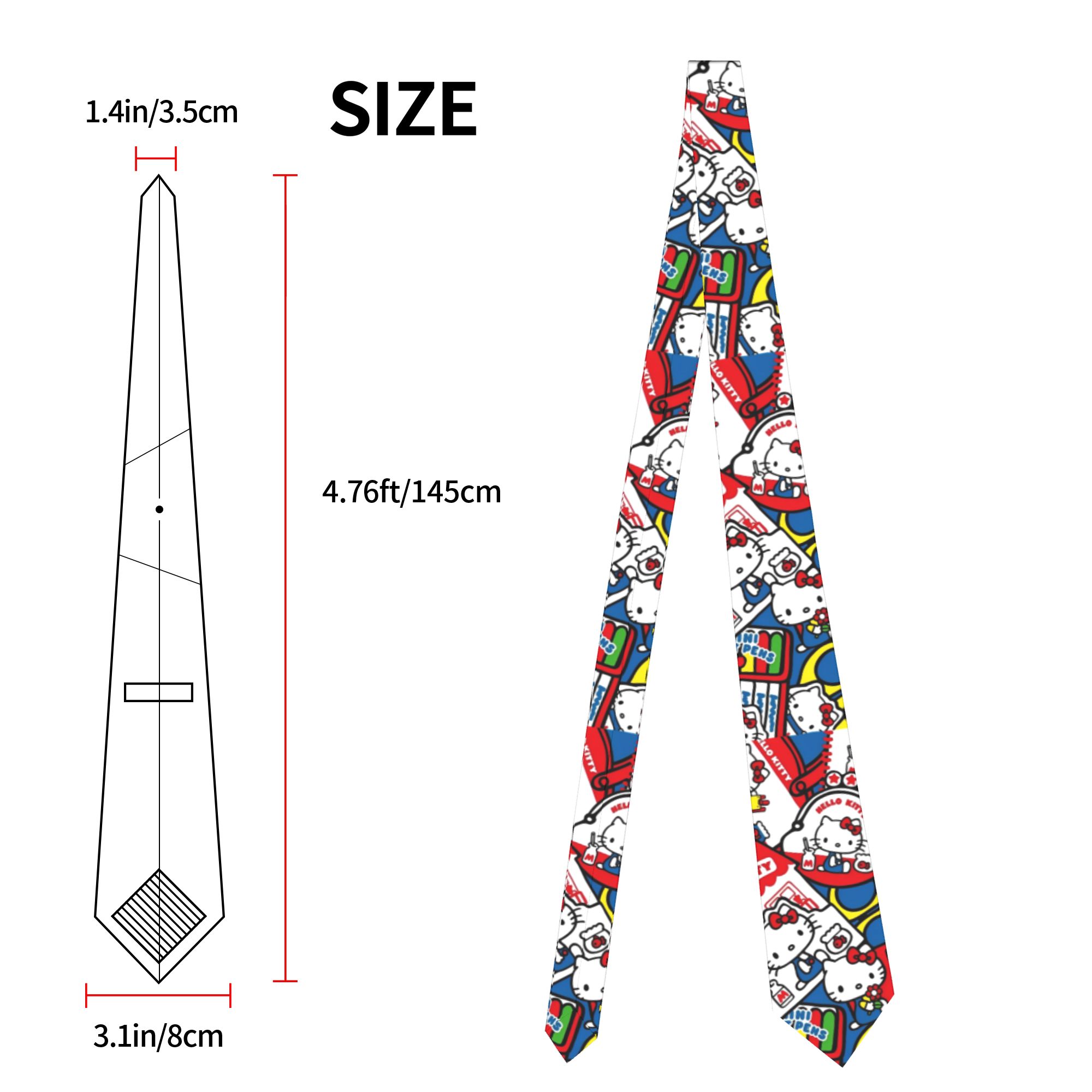 Hello Kitty Colorful Neckties  - Skinny Tie Men recensie en prijs