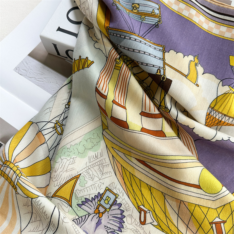 Fashion 135x135cm Silk Wool Sc - Pashmina Wrap Large recensie en prijs