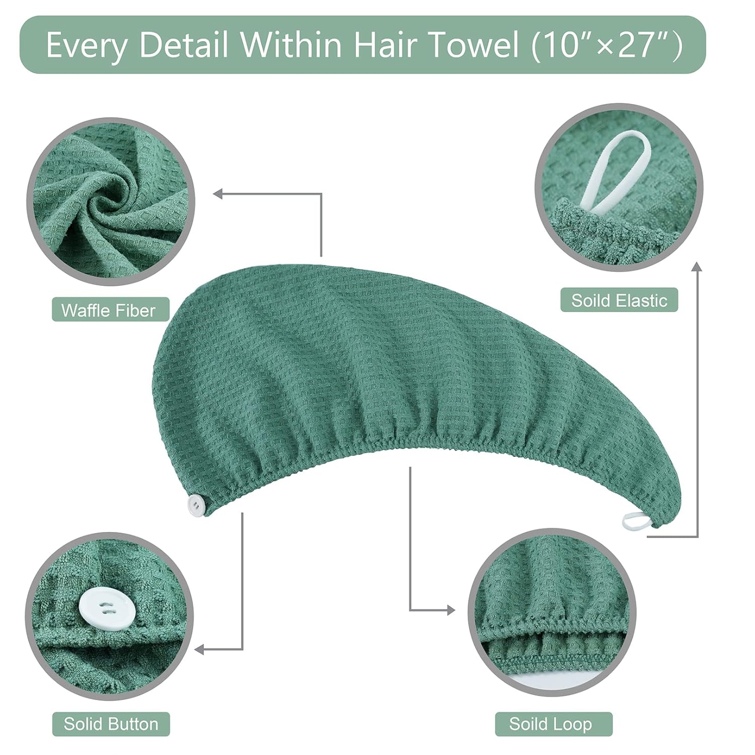Microfiber Hair Drying Towel - - Head Wrap Turban recensie en prijs
