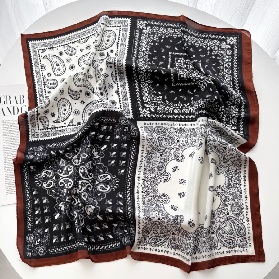 2025 Silk Shawl Square Scarf F - Bandana Cotton recensie en prijs