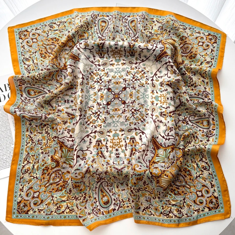 2025 Silk Shawl Square Scarf F - Bandana Cotton recensie en prijs