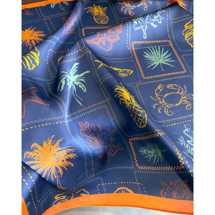 Blue Print Silk Square Scarf W - Bandana Cotton recensie en prijs